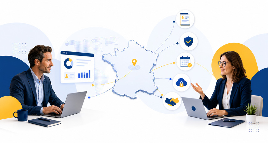 Gestion de la paie d'une entreprise étrangère employant des salariés en France, démarches URSSAF firmes étrangères 2026
